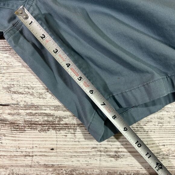 NWT LL Bean Favorite Fit Utility Shorts cadet blue size 18 cotton blend - Picture 3 of 8